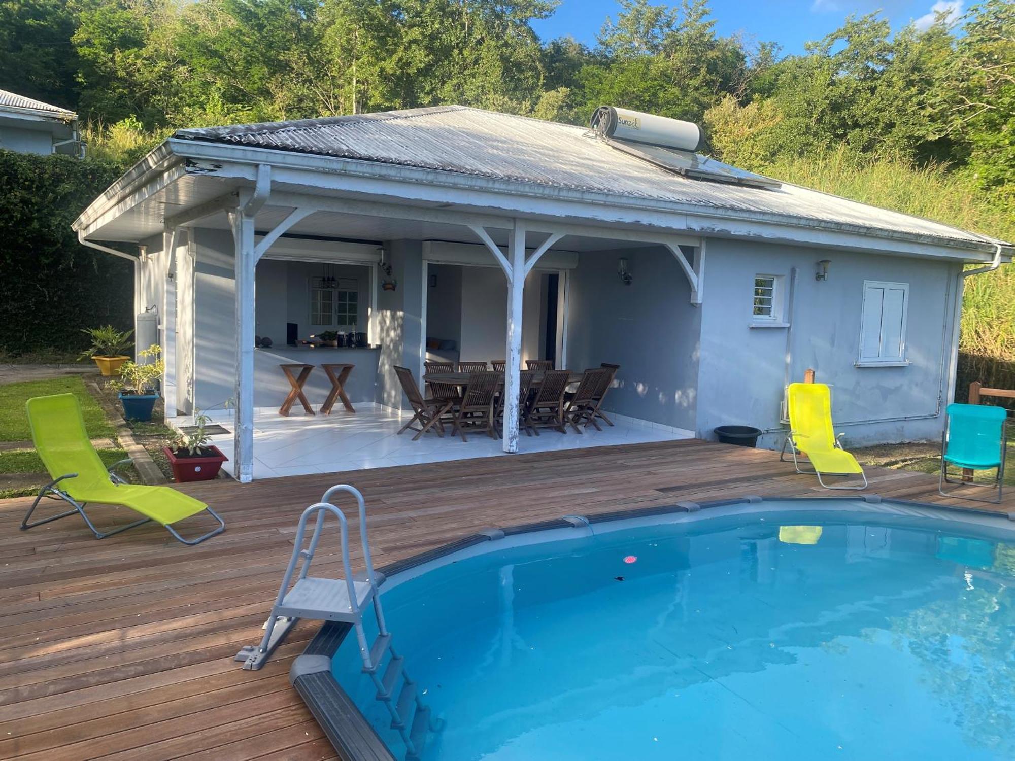 Les Terrasses De Maelle - Jolie Villa F4 Vue Mer Riviere-Salee Exterior foto